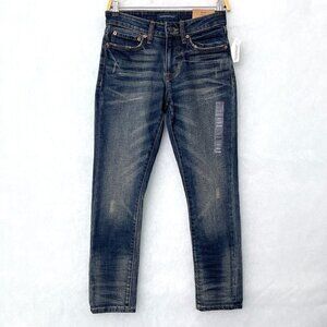 NEW Aeropostale Men's Skinny Jeans Distressed Dark Wash size 27 x 28